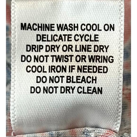 CATHY 3/4 SLEEVE ROUND NECK BLOUSE, WOMENS, L, PINK, BLUE, WHITE GEOMETRIC - Picture 12 of 12